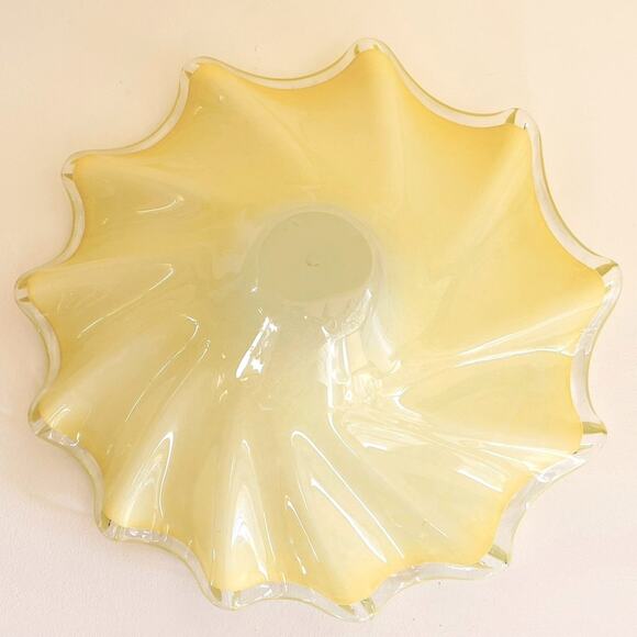 Hand Blown Art Glass Bowl, Centerpiece, Decor, Serving, Server, Home Accent - Picture 5 of 15